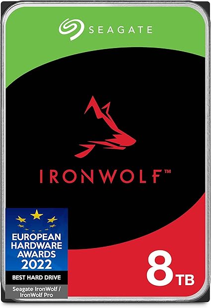 Seagate IronWolf 8TB NAS Internal Hard Drive HDD – 3.5 Inch SATA 6Gb/s 7200 RPM 256MB Cache for RAID Network Attached Storage – Frustration Free Packaging (ST8000VNZ04/N004)