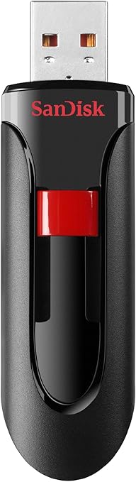 SanDisk 64GB Cruzer Glide USB 2.0 Flash Drive - SDCZ60-064G-B35, Black