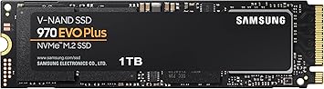 SAMSUNG 970 EVO Plus SSD 1TB NVMe M.2 Internal Solid State Hard Drive, V-NAND Technology, Storage and Memory Expansion for Gaming, Graphics w/Heat Control, Max Speed, MZ-V7S1T0B/AM