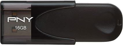 PNY - Attaché 4 16GB USB 2.0 Flash Drive - Black (P-FD16GATT4-GE)