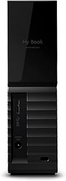 Western Digital 8TB My Book Desktop External Hard Drive, USB 3.0, External HDD with Password Protection and Backup Software - WDBBGB0080HBK-NESN