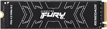 Kingston FURY Renegade 2TB PCIe Gen 4.0 NVMe M.2 Internal Gaming SSD | Up to 7300 MB/s | Graphene Heat Spreader | 3D TLC NAND | Works with PS5 | SFYRD/2000G, Solid State Drive