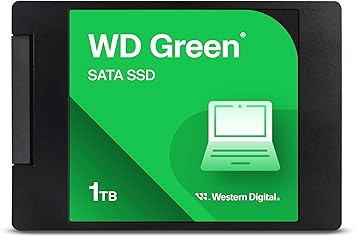 Western Digital 1TB WD Green Internal SSD Solid State Drive - SATA III 6 Gb/s, 2.5/7mm, Up to 545 MB/s - WDS100T3G0A