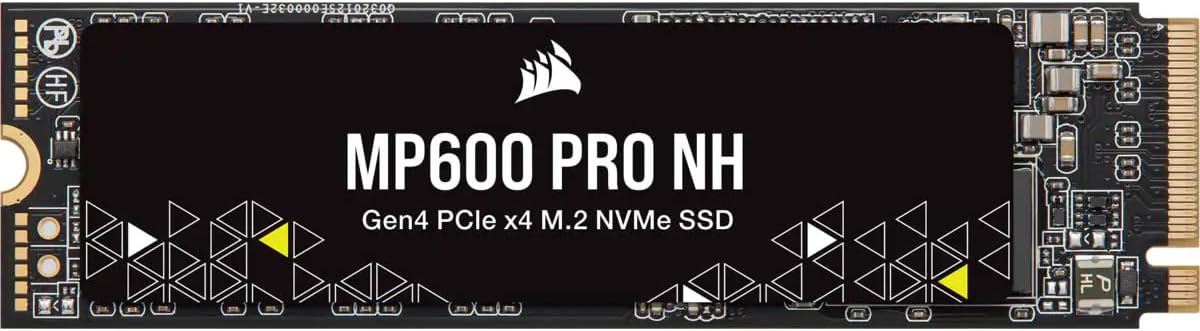 Corsair MP600 PRO NH 8TB PCIe Gen4 x4 NVMe M.2 SSD – High-Density TLC NAND – M.2 2280 – DirectStorage Compatible - Up to 7,000MB/sec - No Heatsink - Black