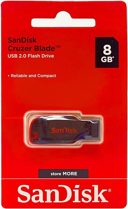 SanDisk Cruzer Blade 8GB USB 2.0 Flash Drive- SDCZ50-008G-B35