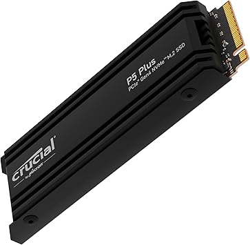 Crucial P5 Plus 2TB Gen4 NVMe M.2 SSD Internal Gaming SSD with Heatsink, Compatible with PlayStation 5(PS5) - up to 6600MB/s - CT2000P5PSSD5