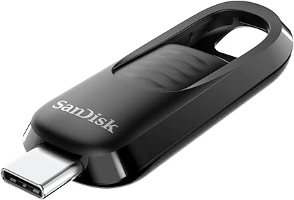 SanDisk 256GB Ultra Slider USB Type-C Flash Drive - Up to 400MB/s, USB 3.2 Gen 1, Retractable Connector - SDCZ480-256G-G46​