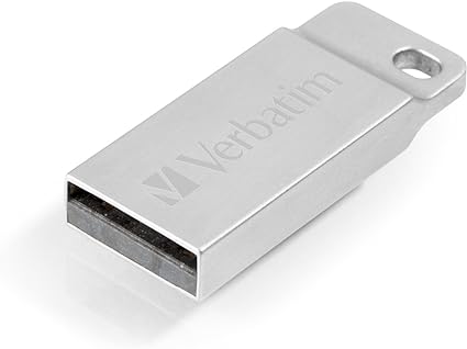 Verbatim 16GB Metal Executive USB Flash Drive - Silver - 98748