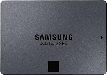 Samsung 870 QVO 8 TB SATA 2.5 Inch Internal Solid State Drive (SSD) (MZ-77Q8T0), Black