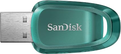 SanDisk 256GB Ultra Eco USB 3.2 Gen 1 Flash Drive - SDCZ96-256G-G46,Blue/Green