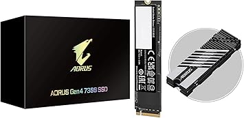 GIGABYTE AORUS Gen4 7300 SSD 1TB PCIe 4.0 NVMe M.2 Internal Solid State Hard Drive with Read Speed Up to 7300MB/s, Write Speed Up to 6000MB/s, AG4731TB