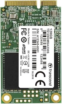 Transcend TS128GMSA230S 128GB mSATA SATAIII Solid State Drive