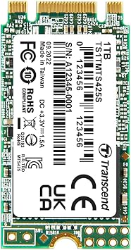 Transcend TS1TMTS425S 1TB M.2 SATAIII 2242 B+M Key Internal Solid State Drive