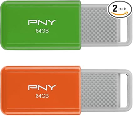 PNY 64GB USB 2.0 Flash Drive 2-Pack