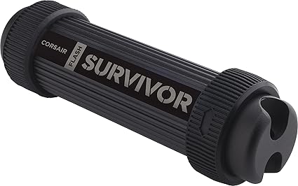 Corsair Flash Survivor Stealth 32GB USB 3.0 Flash Drive, Black