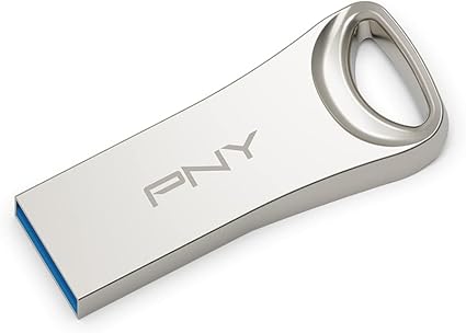 PNY 64GB Elite-X USB 3.2 Flash Drive - 220MB/s, Durable Premium Metal Housing, for Storing, Sharing, and Protecting Important Content, P-FDI64GELTX-GE, Silver