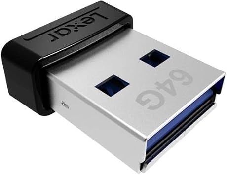 Lexar 64GB JumpDrive S47 USB 3.2 Gen 1 Flash Drive for Storage Expansion and Backup, Up To 250MB/s Read, Compact Plug-n-Stay, Black (LJDS47-64GABBKNA)