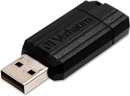 Verbatim 8GB Pinstripe USB Flash Drive - Black