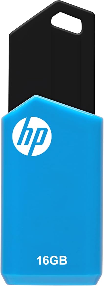 HP 16GB v150w USB 2.0 Flash Drive, Blue