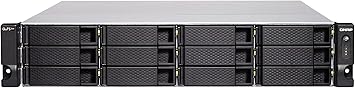 QNAP TS-h1886XU-RP-R2-D1622-32G-US 18 Bay rackmount NAS with Intel® Xeon® Processor, 32GB DDR4 ECC RAM, 10GbE-Ready and ZFS Storage for virtualization and Data-Intensive Enterprise Applications