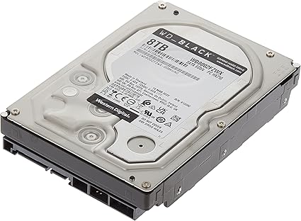 Western Digital_BLACK 8TB Gaming Internal Hard Drive HDD - 7200 RPM, SATA 6 Gb/s, 128 MB Cache, 3.5