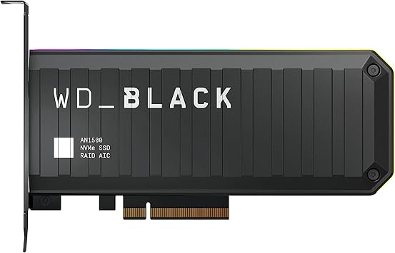 WD_BLACK 1TB AN1500 NVMe Internal Gaming Solid State Drive SSD Add-In-Card - Gen3 PCIe, Up to 6500 MB/s - WDS100T1X0L