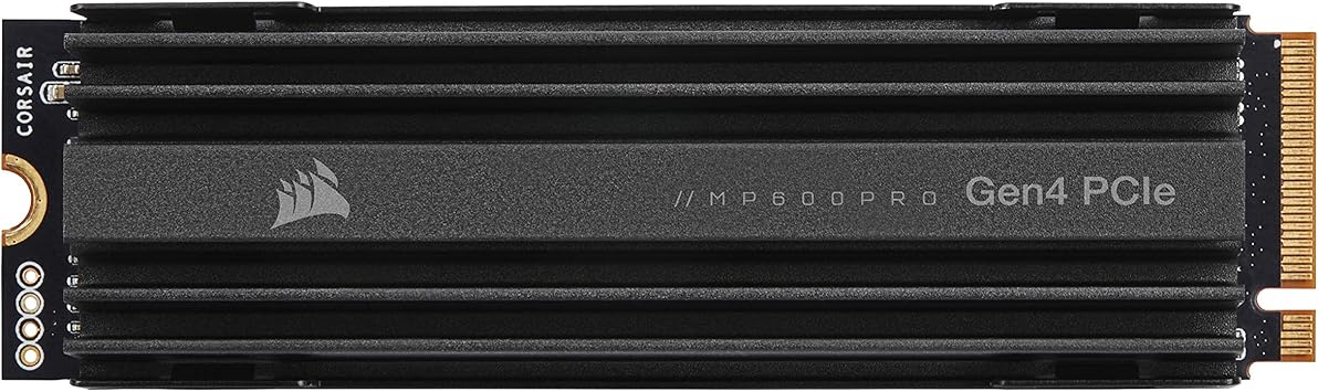 Corsair MP600 Pro 1TB Gen4 PCIe x4 NVMe M.2 SSD – High-Density TLC NAND – Aluminum Heatspreader – M.2 2280 Form-Factor