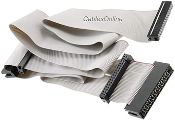 CablesOnline 36 inch Universal Floppy Drive Ribbon Cable for 3.5 or 5.25in Drives, (FF-002)