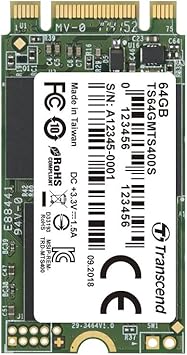 Transcend TS64GMTS400S 64GB M.2 SATAIII 42mm 400S Internal Solid State Drive