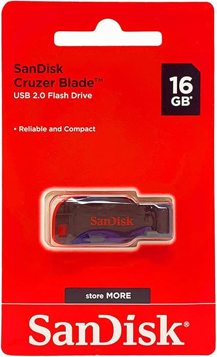 Pen Drive Cruzer Blade, SanDisk, Pendrives, Black