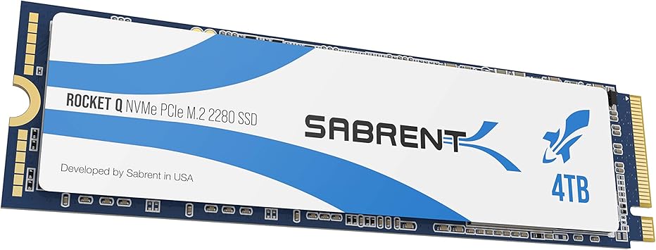 SABRENT Rocket Q 4TB NVMe PCIe M.2 2280 Internal SSD High Performance Solid State Drive R/W 3200/3000MB/s (SB-RKTQ-4TB)