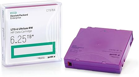 Hewlett-Packard Enterprise Hp C7976A LTO 6 Ultrium (2.5/6.25 TB) MP RW Data Cartridge