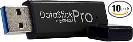 Centon MP Valuepack USB 3.0 Datastick Pro (Black), 16GB, 10Pack Bulk