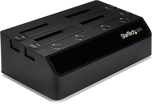 StarTech.com 4-Bay USB 3.0 To SATA Hard Drive Docking Station, USB Hard Drive Dock, External 2.5/3.5