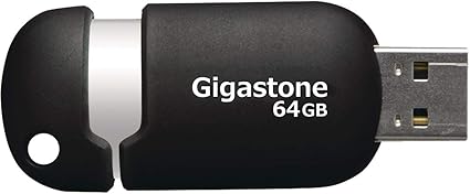 Gigastone 64GB Classic Capless USB 2.0 Flash Drive (GS-Z64GCNBL-R)