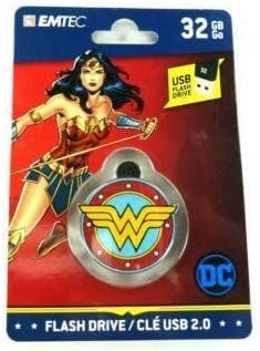 EMTEC 32GB-Wonderwoman DC Comics Collector USB 2.0 3D Soft Touch Gum Flash Drive