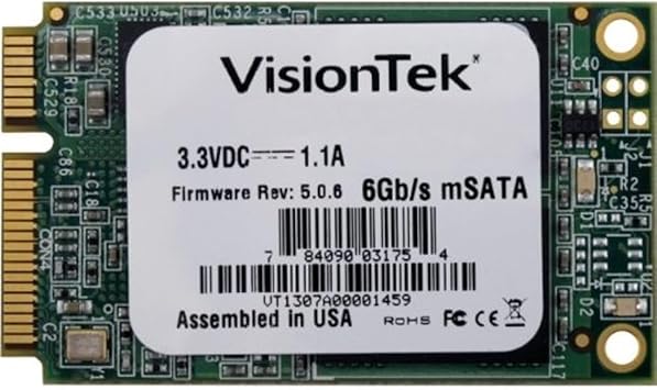 VisionTek 480GB mSATA SATAIII Internal Solid State Drive - 900613