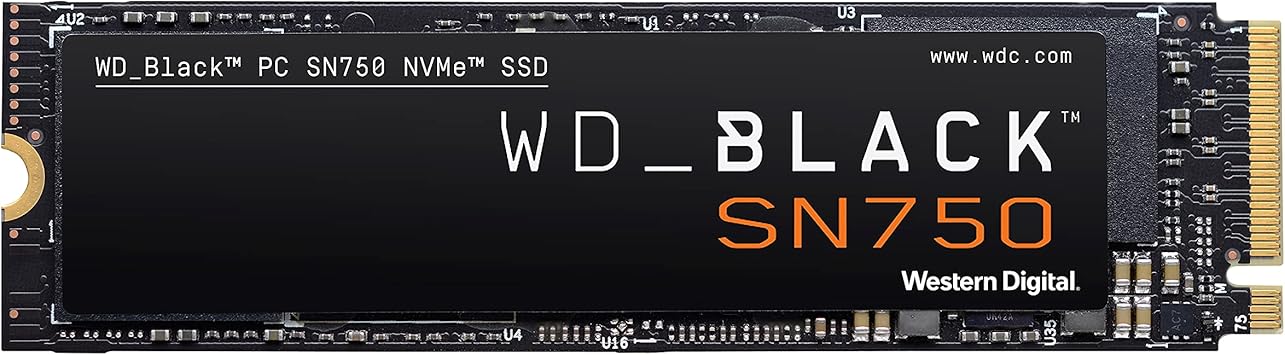 WD_BLACK 4TB SN750 NVMe Internal Gaming SSD Solid State Drive - Gen3 PCIe, M.2 2280, 3D NAND, Up to 3,400 MB/s - WDS400T3X0C