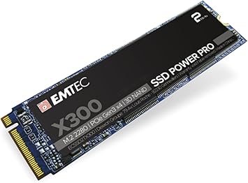 Emtec X300 Power Pro 2TB M.2 2280 PCIe Gen 3.0 x4 Internal Solid State Drive (SSD) - ECSSD2TX300