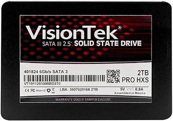 VisionTek PRO HXS 7mm 2.5 Inch SATA III SSD - 2TB - Desktops, Laptops, Mac Systems