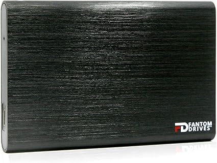 Fantom Drives FD G31-250GB Portable SSD - USB 3.1 Gen 2 Type-C 10Gb/s - Black - Win Plug and Play - Made Aluminum - Transfer Speed up to 560MB/s - (CSD250B-W), 250GB PC