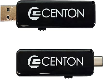 Centon Electronics S1-U3D2-32G Centon Datastick OTG USB 3.0 [USB A + USB C] 32GB, Black