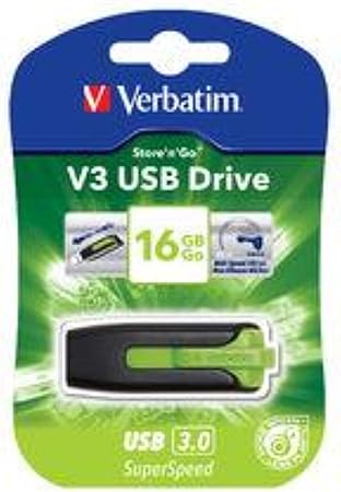 Verbatim 16GB Store 'n' Go V3 USB 3.0 Flash Drive - Green