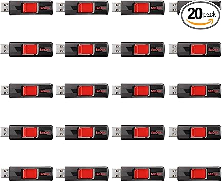 SanDisk 64GB Cruzer USB 2.0 Flash Drive - Bulk (20 Count) - Sdcz36-064G-B20CT