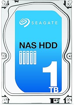 Seagate NAS HDD 1TB SATA 6Gb/s NCQ 64 MB Cache Bare Drive (ST1000VN001)