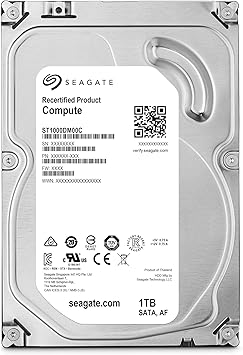 Seagate Compute 1TB Internal Hard Drive HDD – 3.5 Inch SATA for Computer Desktop PC (ST1000DM00C)