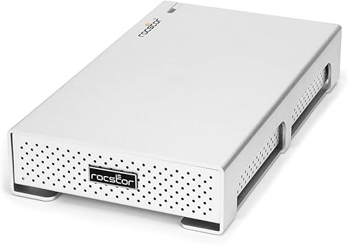 Rocstor Rocpro 900c 3TB -7200 RPM- USB-C (USB 3.1 Gen 2) 10Gbps, (USB 3.0) Desktop External Hard Drive - G29101-01