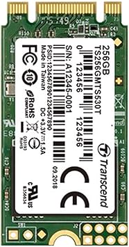 Transcend 256GB SATA III 6Gb/s MTS530T 42mm M.2 SSD, TS256GMTS530T