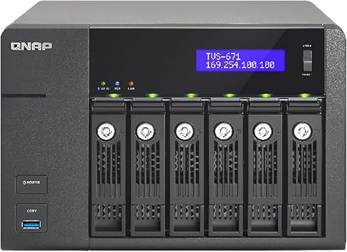 Qnap Network Attached Storage (TVS-671-i3-4G-US)