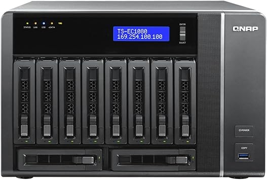 Qnap Network Attached Storage (TVS-EC1080-E3-8G-US)